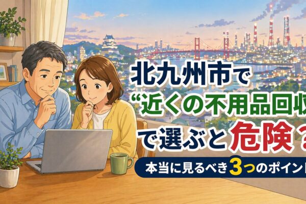 北九州市で『近くの不用品回収』で選ぶと危険？本当に見るべき3つのポイント