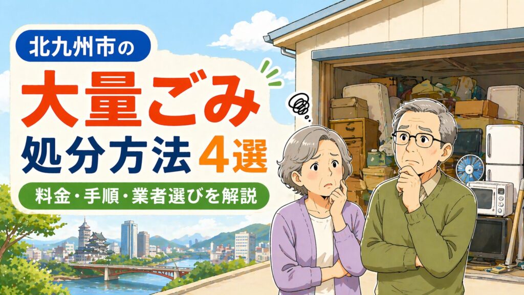 北九州市の大量ごみ処分方法4選｜料金・手順・業者選びを解説