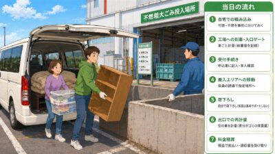 粗大ゴミの自己搬入の手順