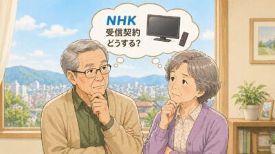 北九州市でテレビを処分しNHK受信契約について考え中