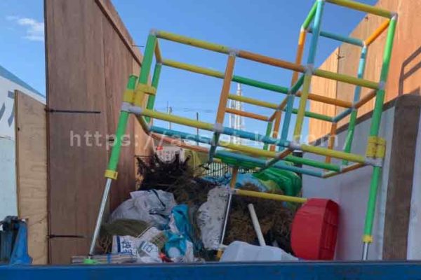 北九州市で室内用ジャングルジム（ブランコ・滑り台付き）などの粗大ゴミを回収