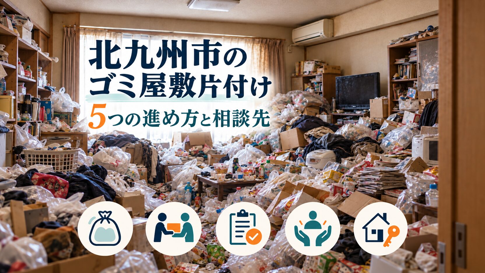 北九州市のゴミ屋敷を片付ける5つの進め方と相談先