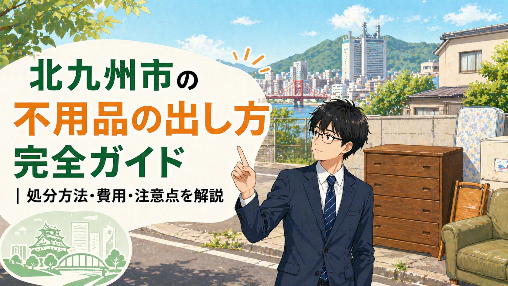 北九州市の不用品の出し方完全ガイド｜処分方法・費用・注意点を解説