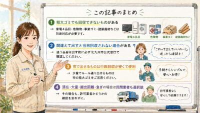 まず確認してから出すことがトラブル防止の第一歩