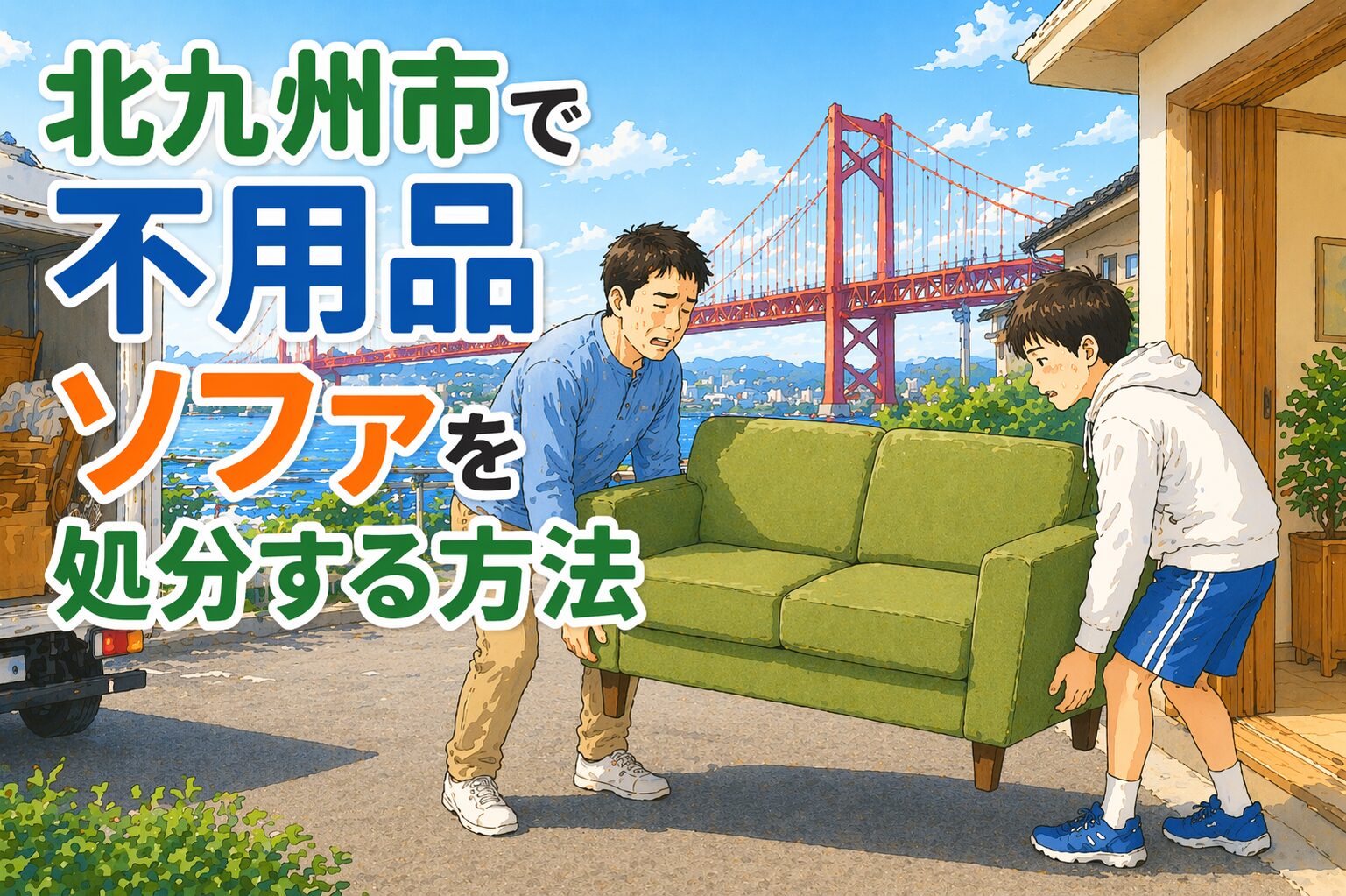 北九州市で不用品 ソファを処分する方法