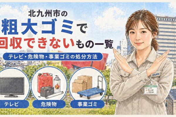 北九州市の粗大ゴミで回収できないもの一覧 テレビ・危険物・事業ゴミの処分方法