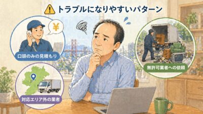 不用品回収でトラブルになりやすいパターン