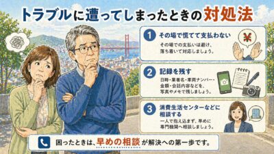 不用品回収で悪質業者とのトラブル時の対処法