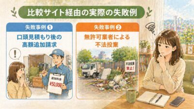 比較サイト経由の実際の失敗例