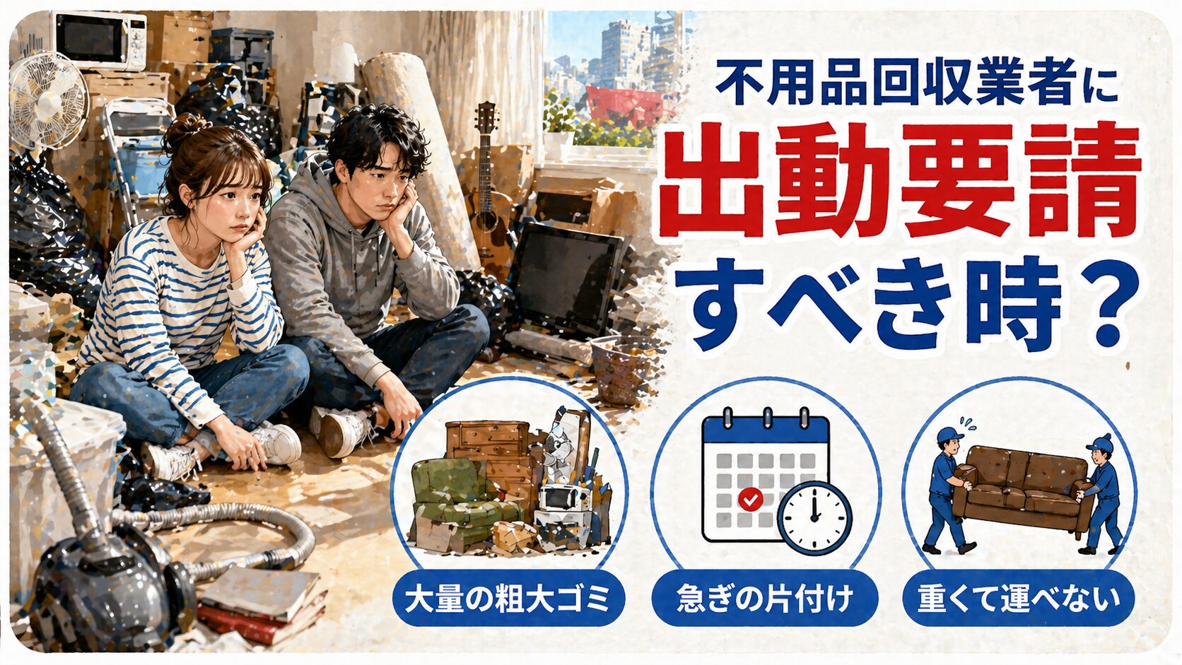 不用品回収業者に出動要請すべき時って？