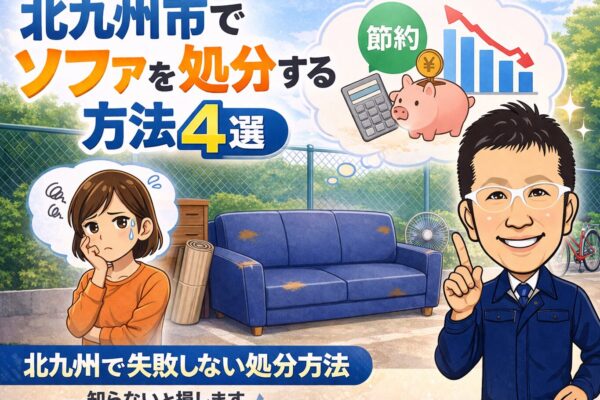 北九州市でソファを処分する方法4選 運べない・急ぎでも失敗しない対処法
