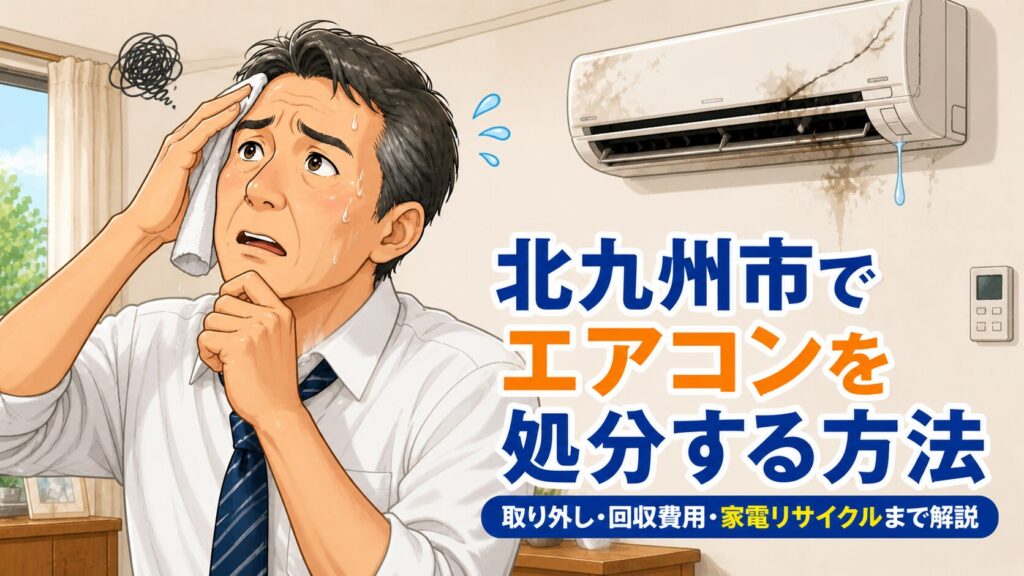 北九州市でエアコンを処分する方法｜取り外し・回収費用・家電リサイクルまで解説