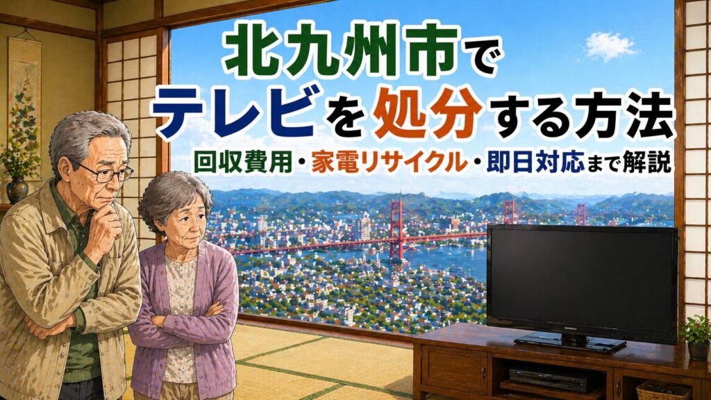 北九州市でテレビを処分する方法｜回収費用・家電リサイクル・即日対応まで解説