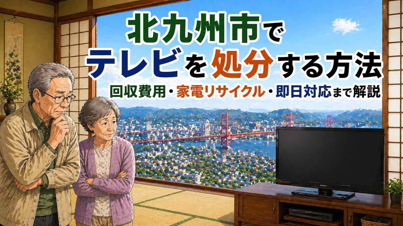 北九州市でテレビを処分する方法｜回収費用・家電リサイクル・即日対応まで解説