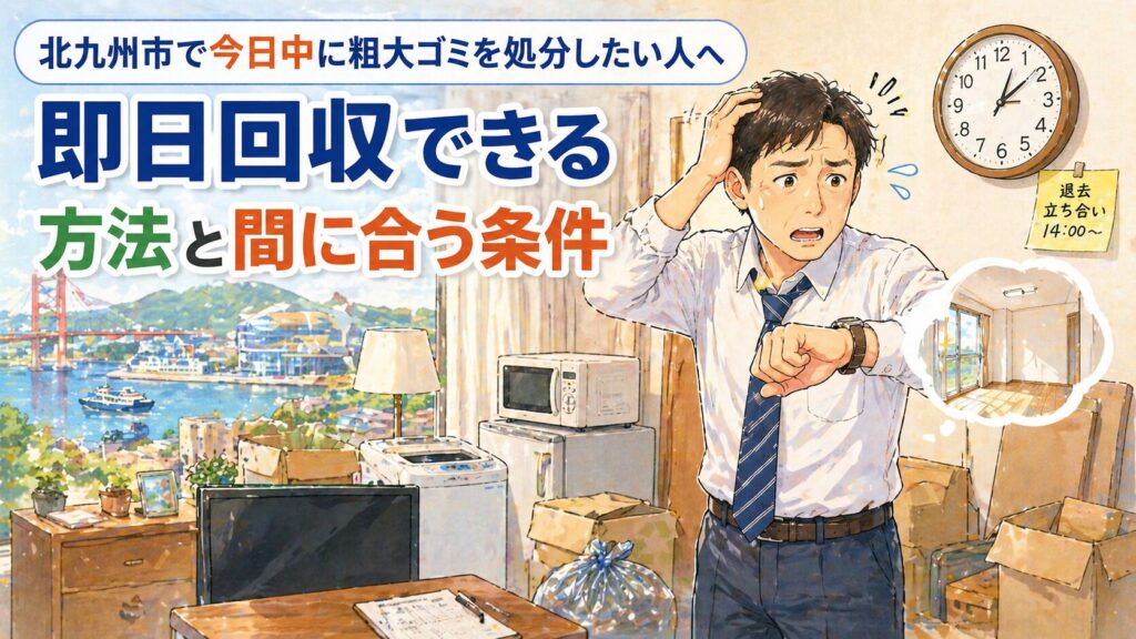 北九州市で今日中に粗大ゴミを処分したい人へ