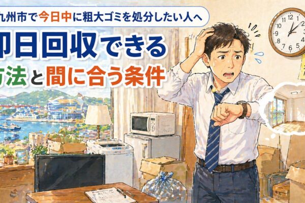 北九州市で今日中に粗大ゴミを処分したい人へ