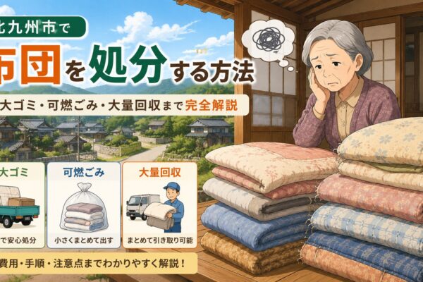 北九州市で布団を処分する方法｜粗大ゴミ・可燃ごみ・大量回収まで完全解説