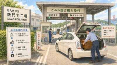 北九州市で粗大ゴミを自己搬入