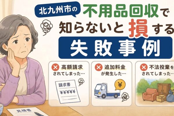 北九州市の不用品回収で失敗事例