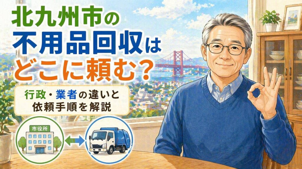北九州市の不用品回収はどこに頼む？行政・業者の違いと依頼手順を解説