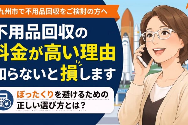 北九州市の不用品回収はなぜ高い？料金差の正体と失敗しない選び方