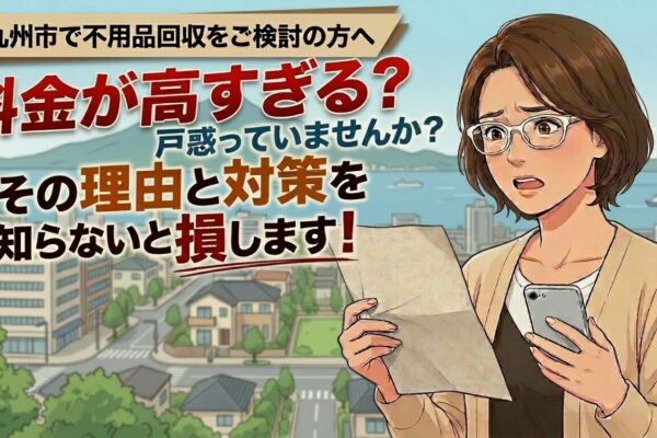 北九州市の不用品回収はなぜ高い？料金差の正体と失敗しない選び方