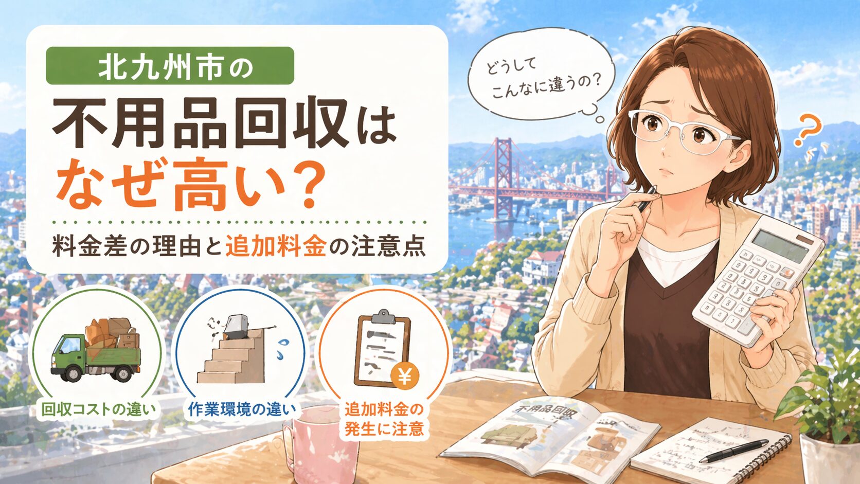 北九州市の不用品回収はなぜ高い？料金差の理由と追加料金の注意点