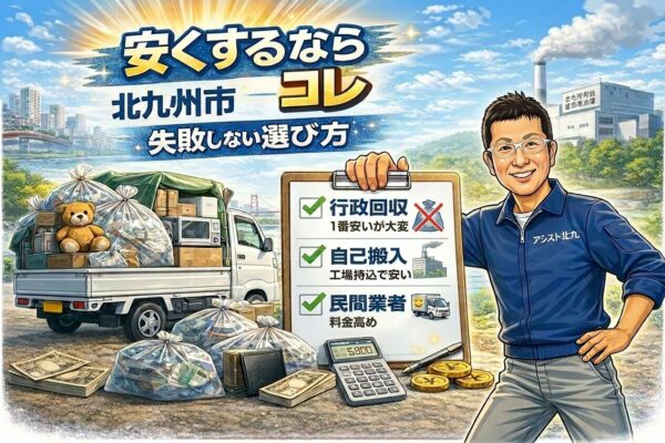 北九州市の不用品回収を安くする方法｜料金相場と失敗しない業者の選び方
