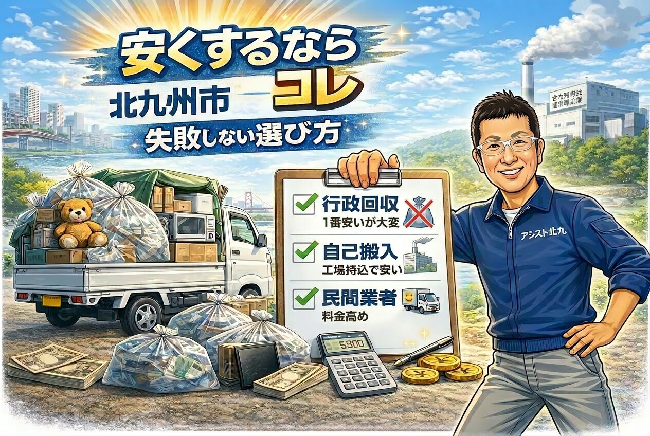 北九州市の不用品回収を安くする方法｜料金相場と失敗しない業者の選び方