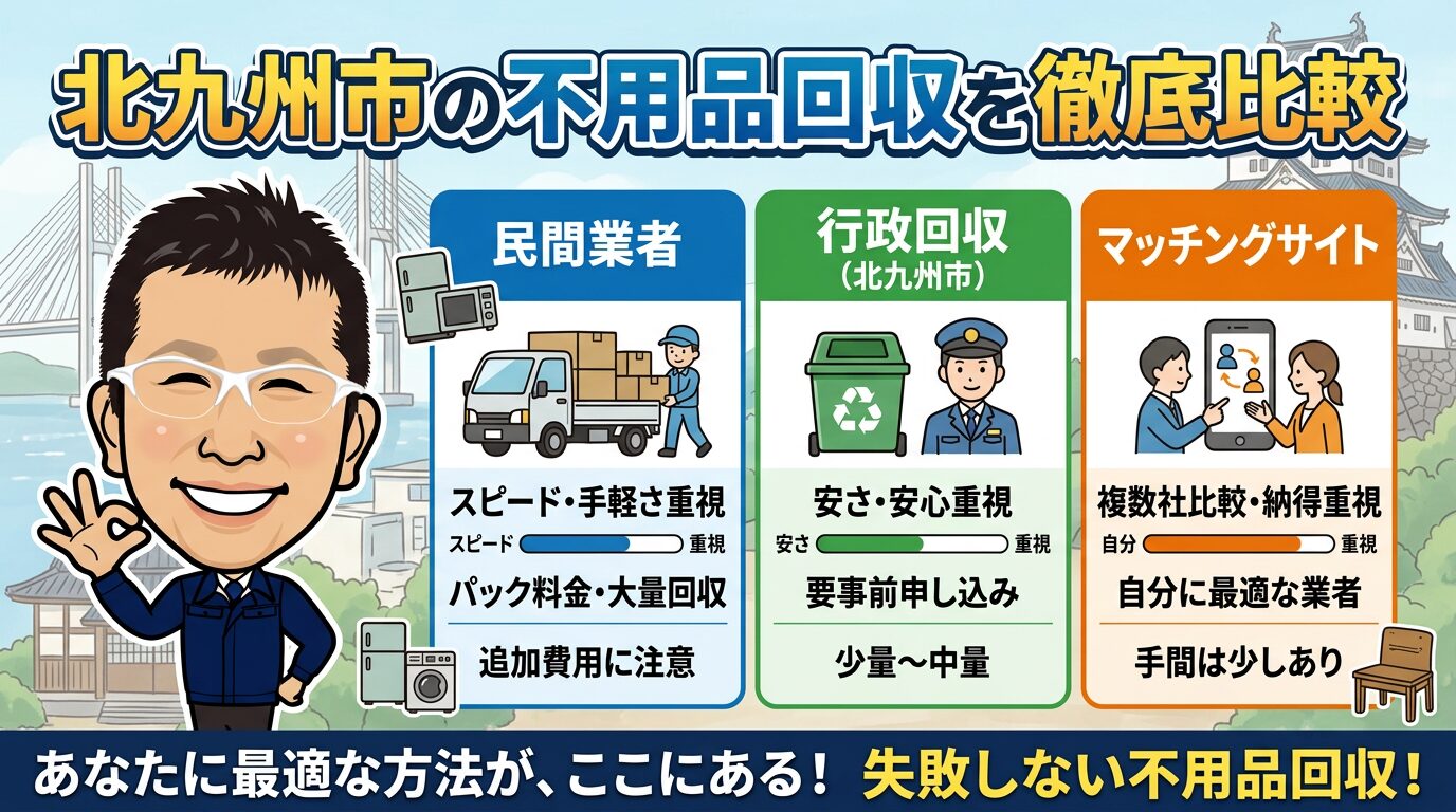 北九州市の不用品回収を徹底比較