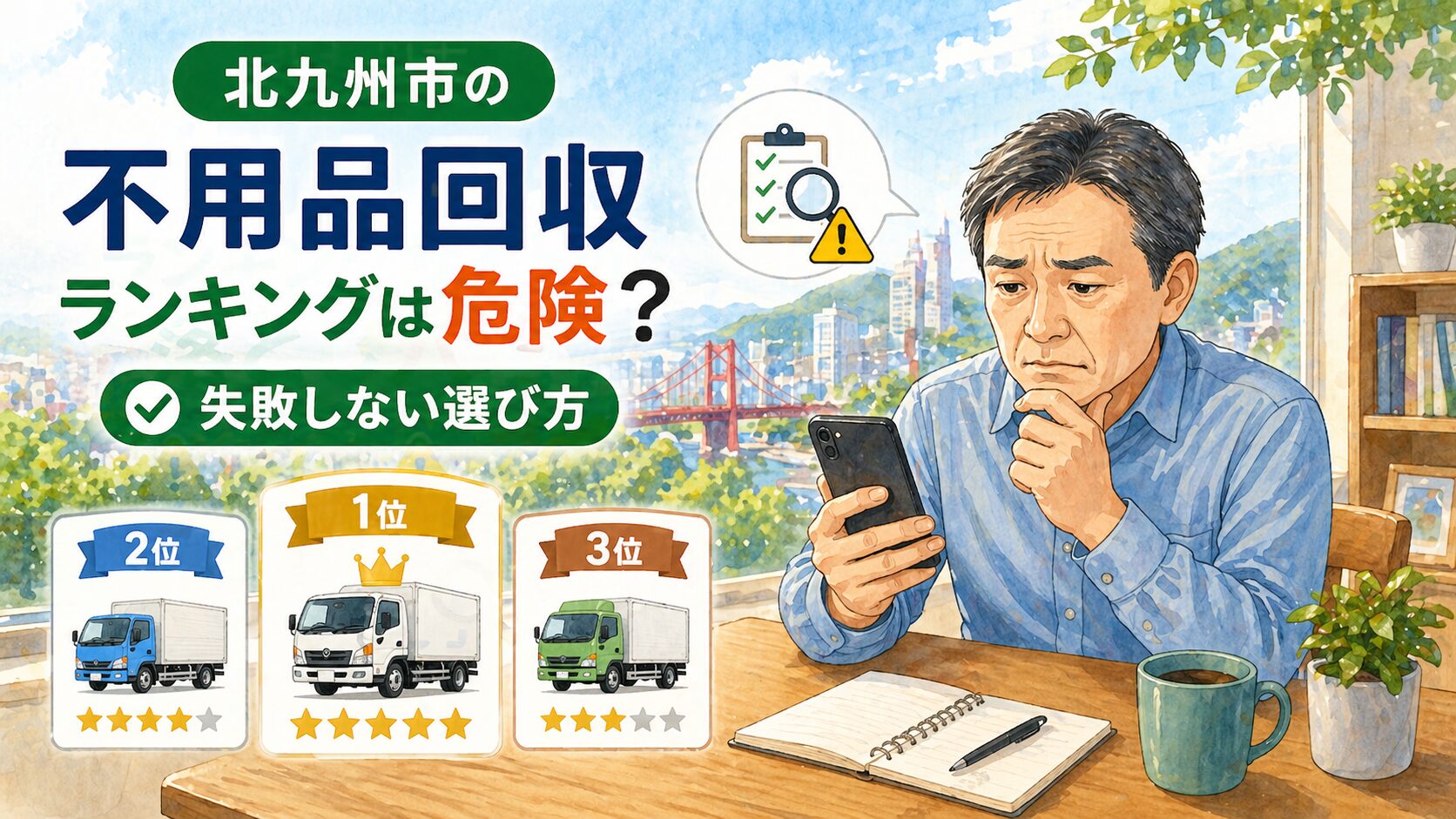 北九州市の不用品回収ランキングは危険？失敗しない選び方