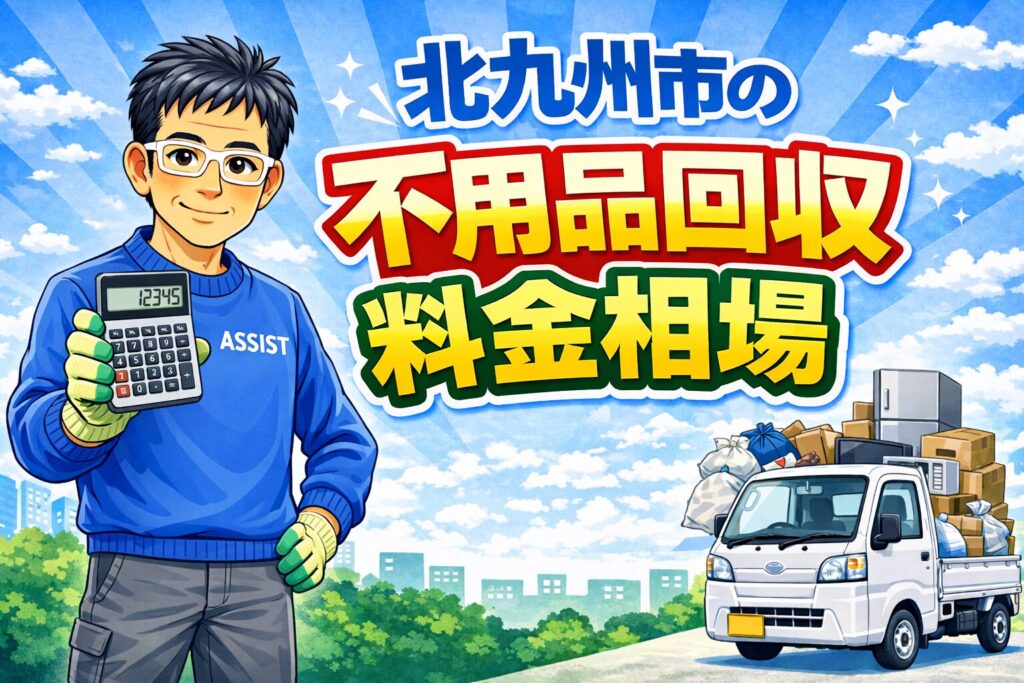 北九州市の不用品回収料金相場【処分方法別に比較】