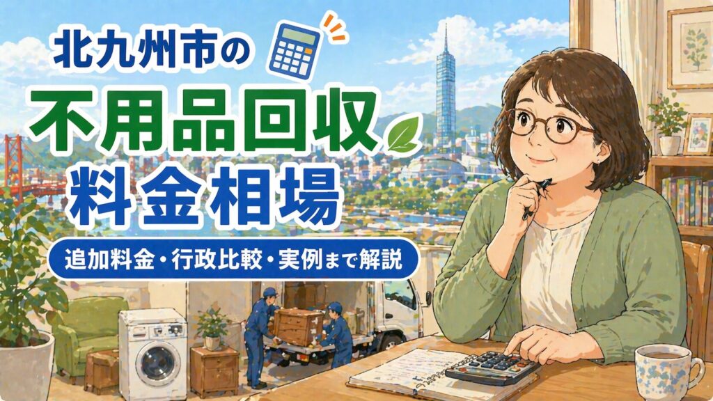 北九州市の不用品回収料金相場｜追加料金・行政比較・実例まで解説