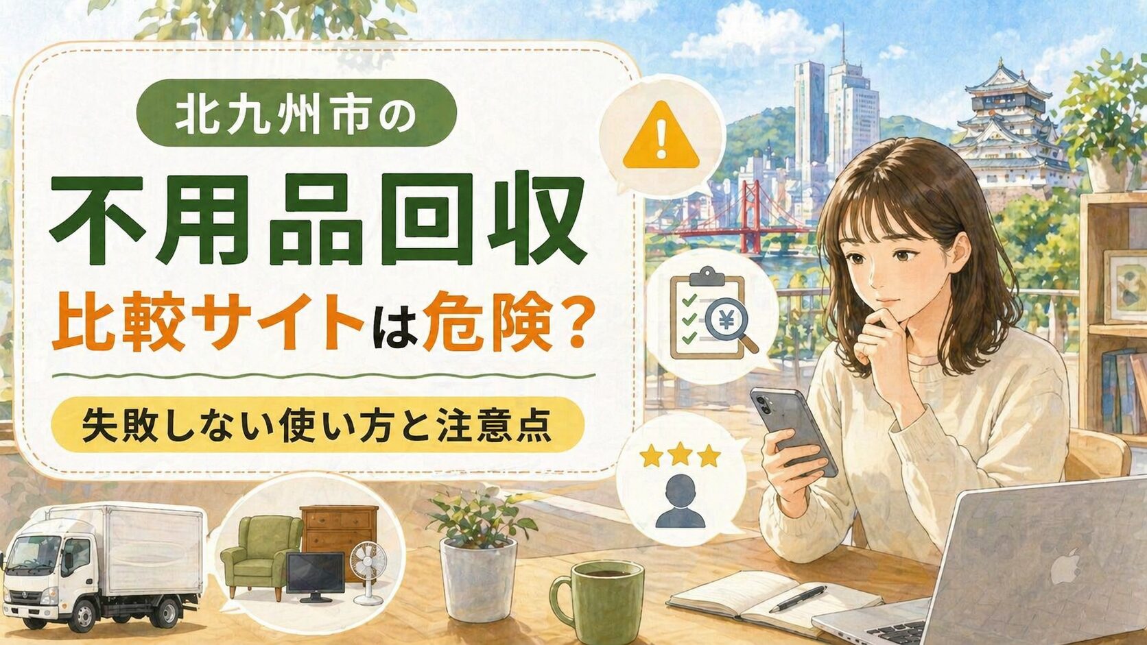 北九州市の不用品回収比較サイトは危険？失敗しない使い方と注意点
