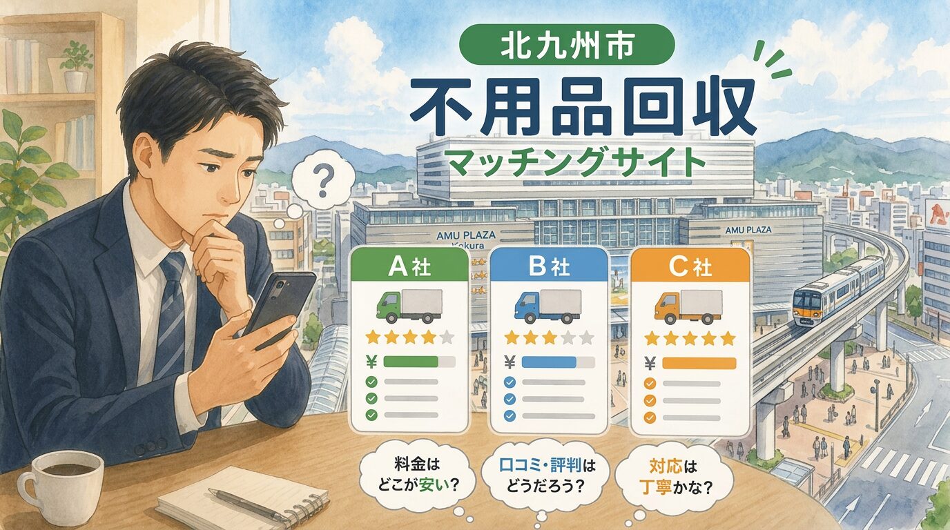北九州市の不用品業者マッチングサイトってどうなの？