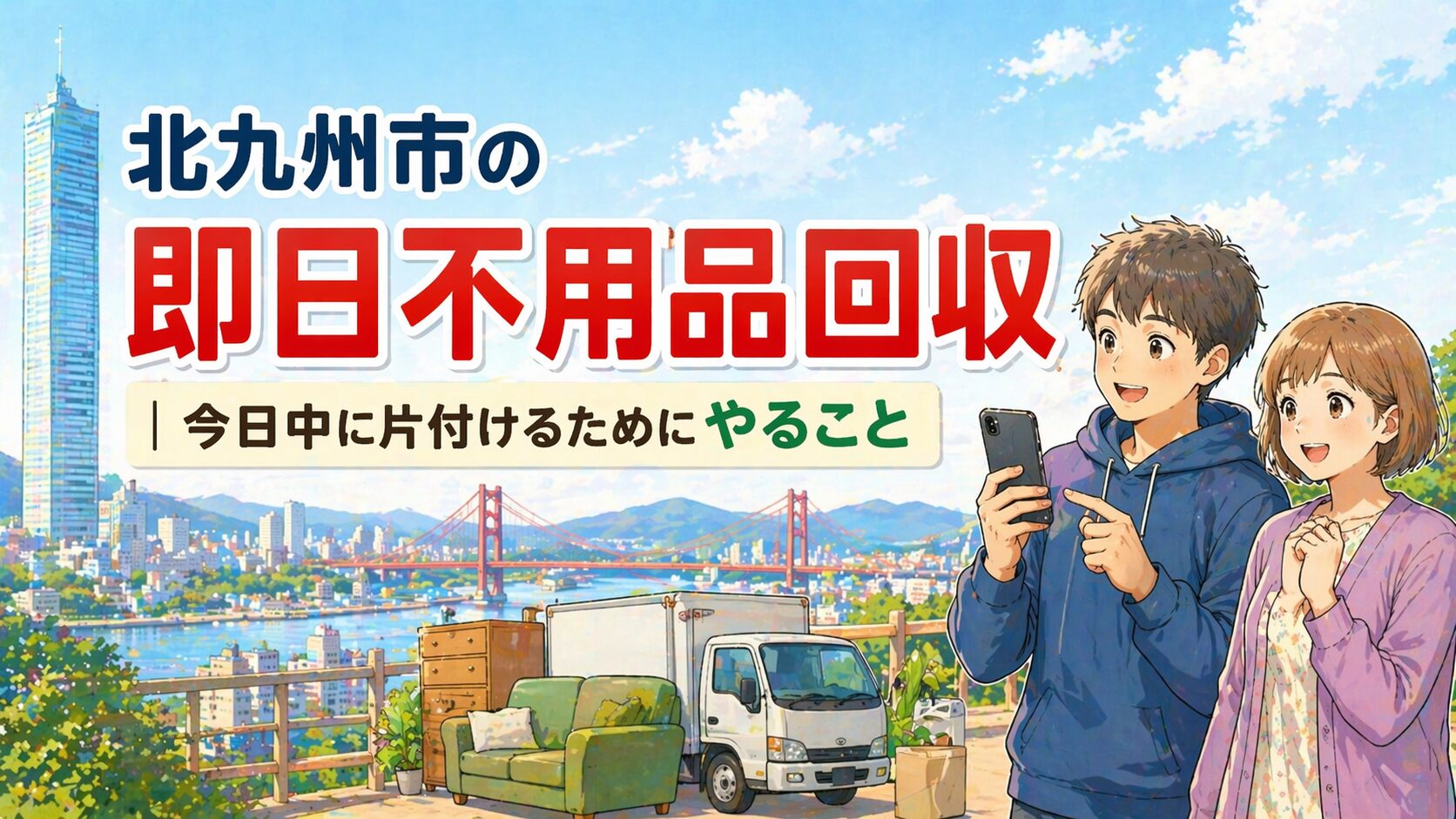 北九州市の即日不用品回収｜今日中に片付けるためにやること