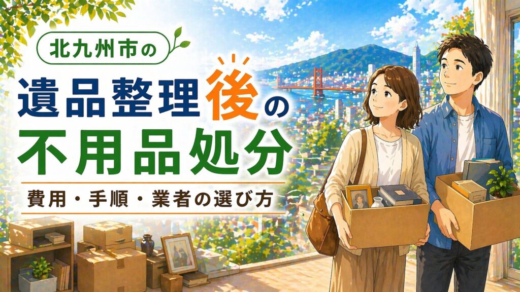 北九州市の遺品整理後の不用品処分｜費用・手順・業者の選び方