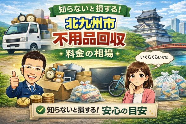 北九州市不用品回収料金の目安