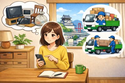 北九州市で不用品回収業者を探す様子|近くで失敗しない選び方