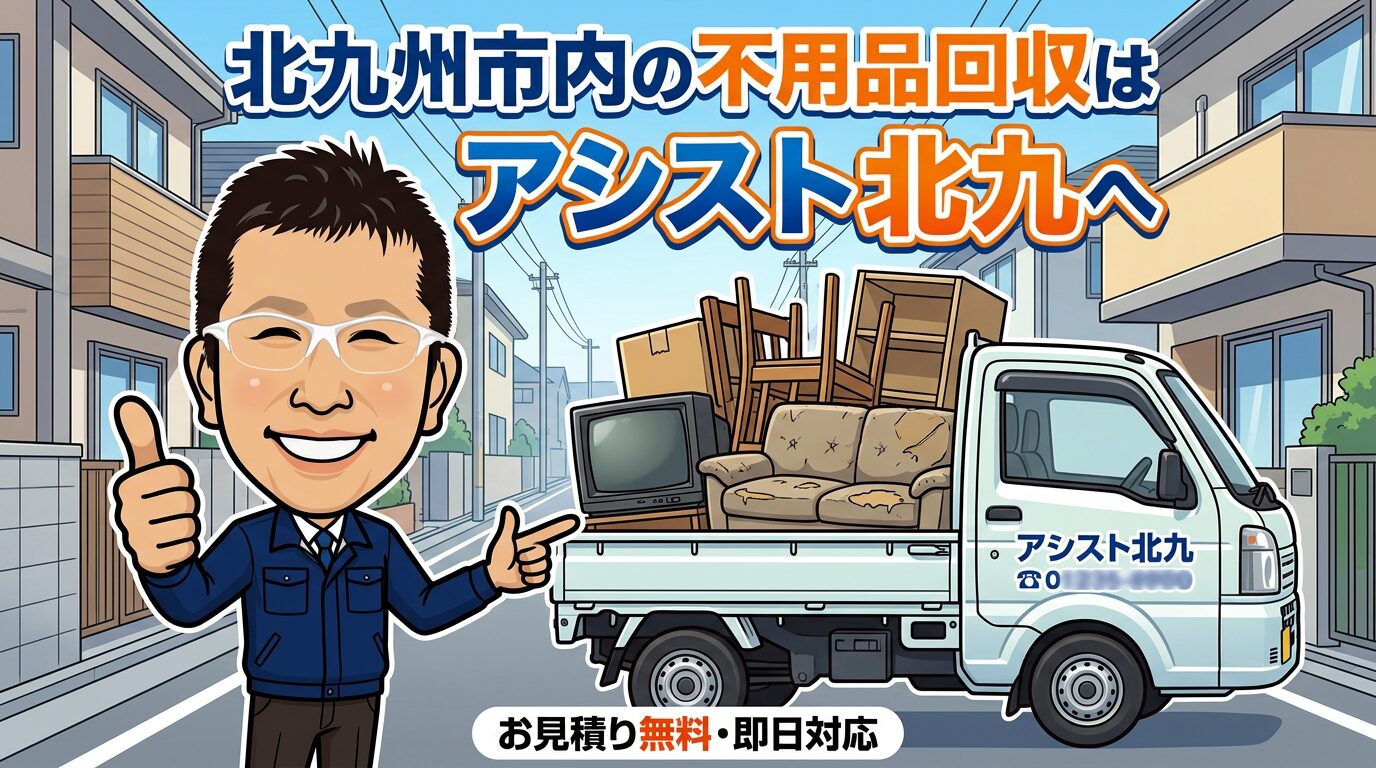 北九州市内の不用品回収はアシスト北九へ
