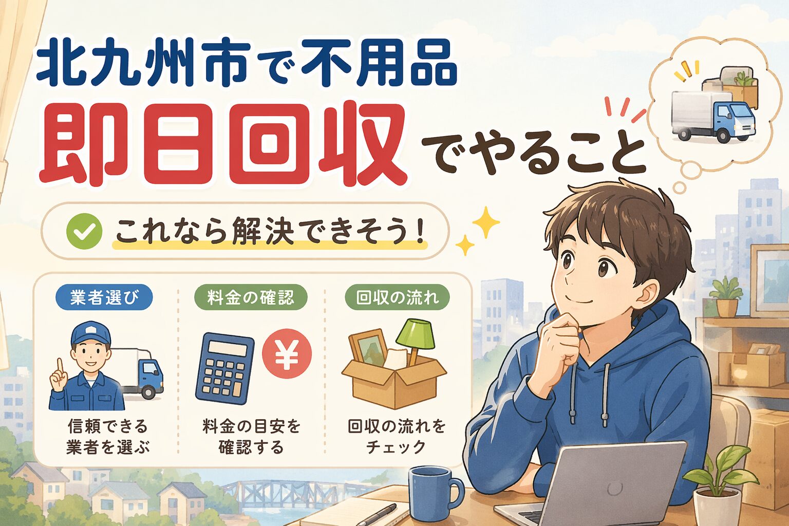 北九州市で不用品 即日回収でやること