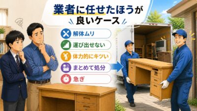粗大ゴミの学習机を業者に依頼するべきケース
