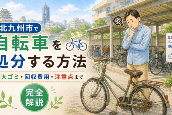 北九州市で自転車を処分する方法 粗大ゴミ・回収費用・注意点まで完全解説