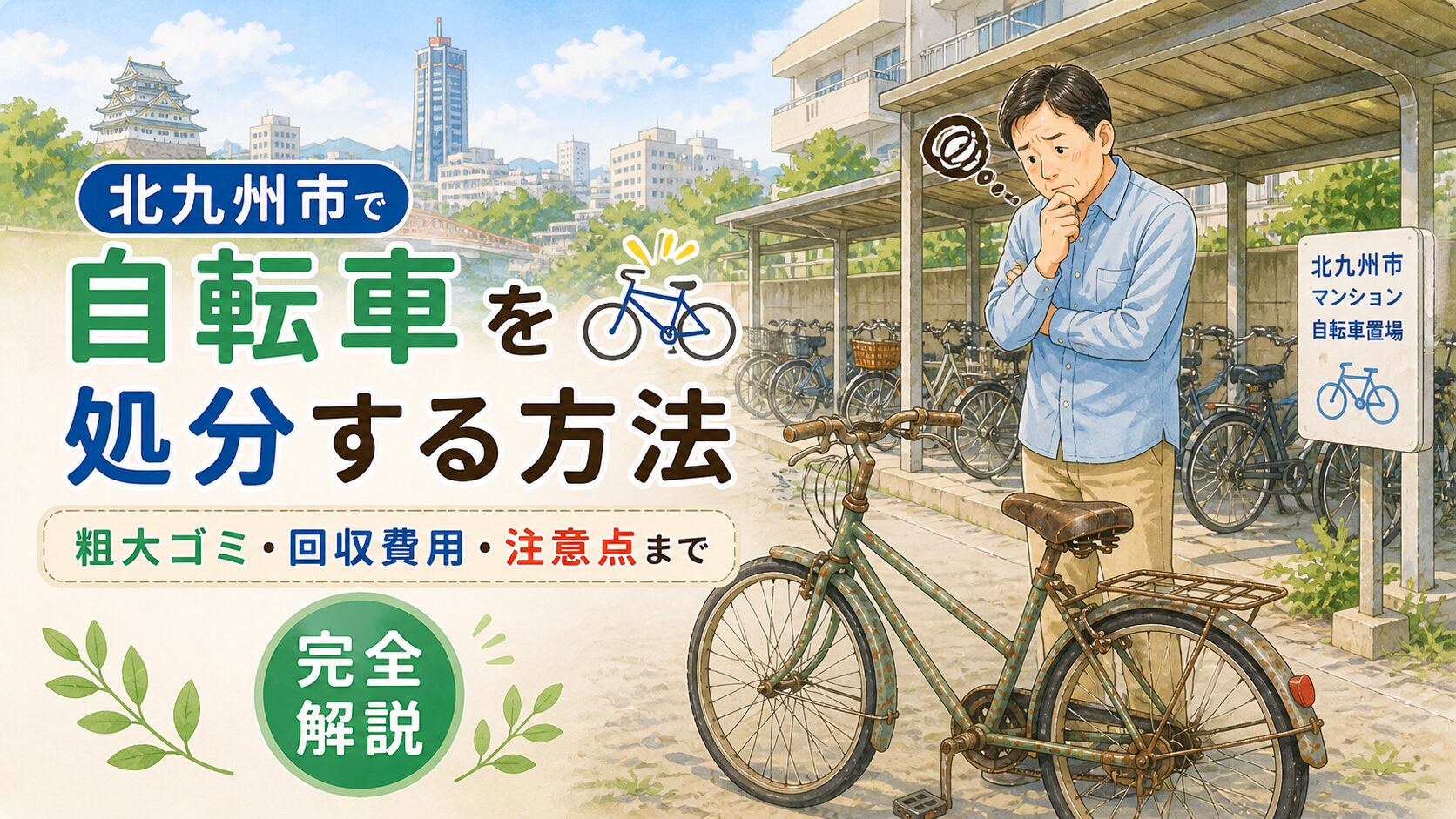 北九州市で自転車を処分する方法 粗大ゴミ・回収費用・注意点まで完全解説