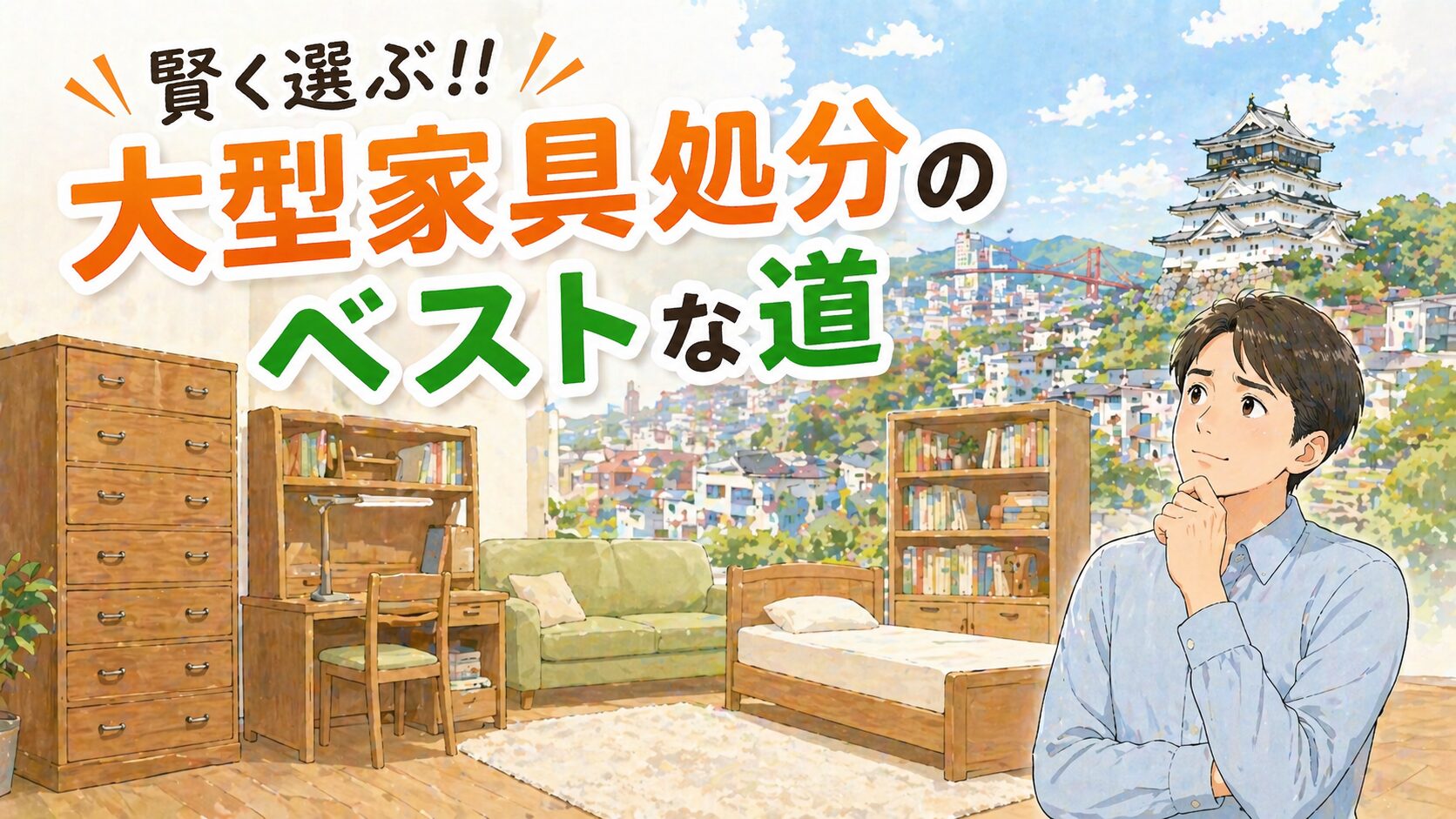 賢く選ぶ!!大型家具処分のベストな道