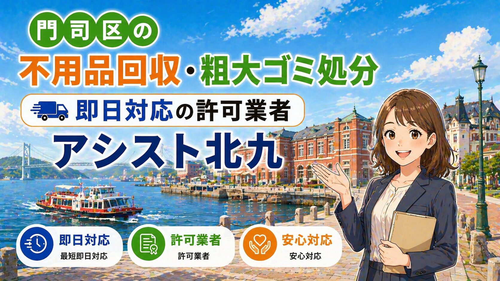 門司区近辺で粗大ごみ等、不用品処分の事ならお任せください｜アシスト北九
