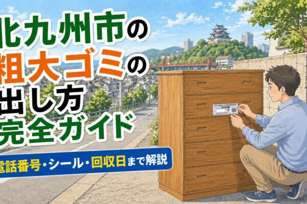 北九州市の粗大ゴミの出し方完全ガイド 電話番号・シール・回収日まで解説