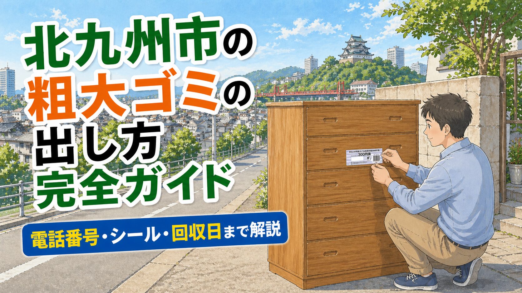 北九州市の粗大ゴミの出し方完全ガイド 電話番号・シール・回収日まで解説